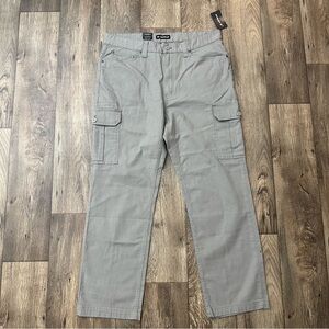 Airwalk Cargo Cotton Work Pants Mens Size 36x30 Gray